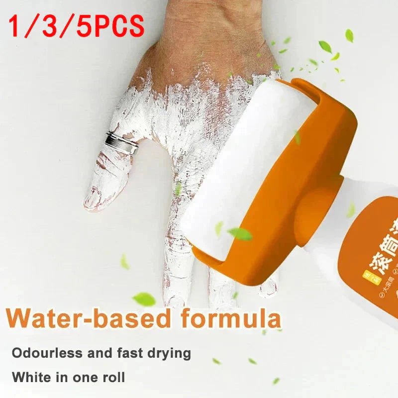Antibacterial Wall Paint – Strong Repair Latex Paint with Roller Brush for Living Room & Kitchen - Dis & Dat Shop