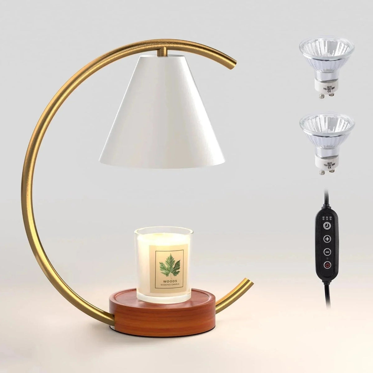 Dimmable Candle Warmer Lamp – Efficient, Flame-Free Fragrance - Dis & Dat Shop