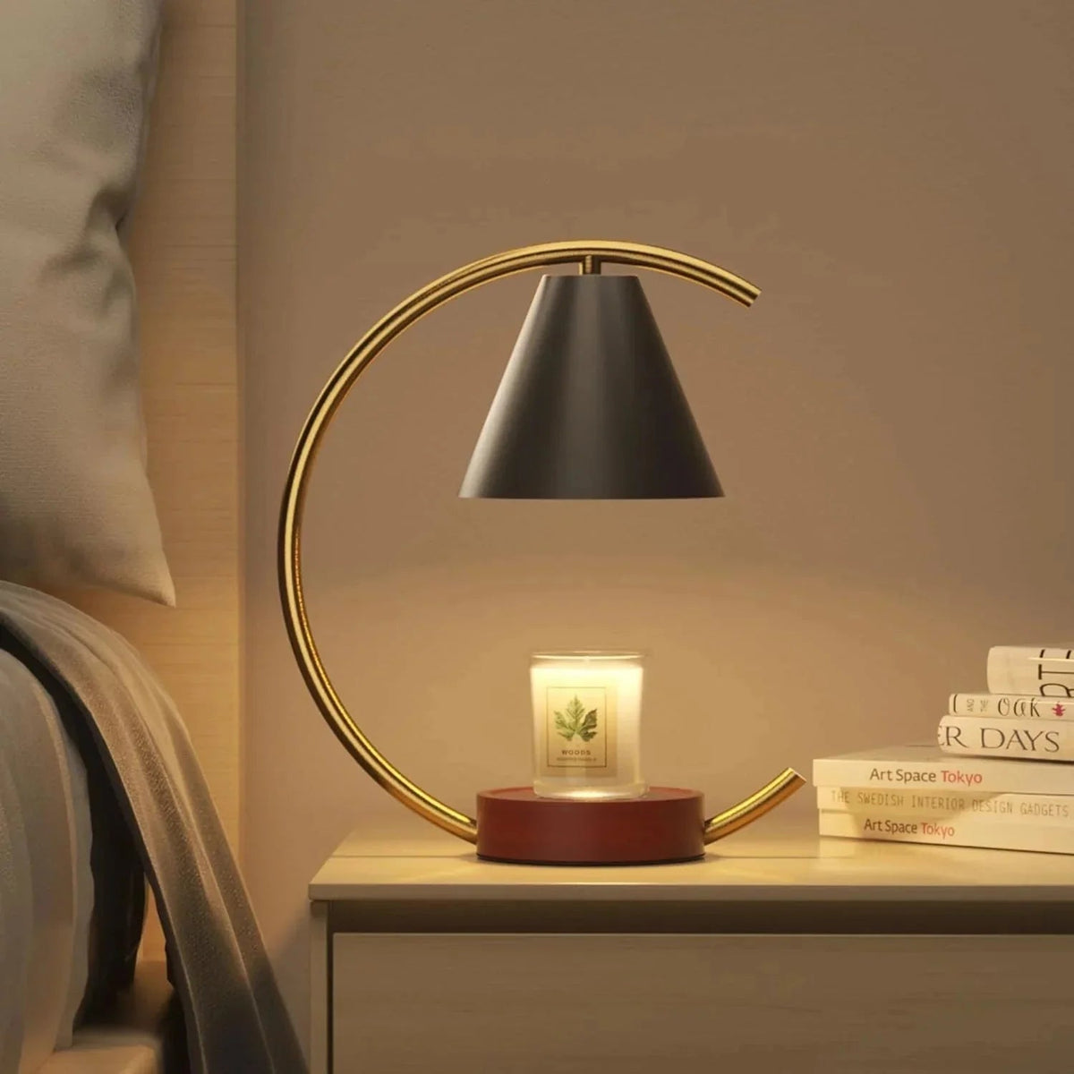 Dimmable Candle Warmer Lamp – Efficient, Flame-Free Fragrance - Dis & Dat Shop