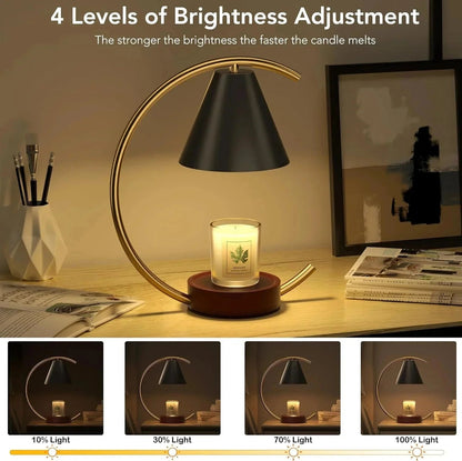 Dimmable Candle Warmer Lamp – Efficient, Flame-Free Fragrance - Dis & Dat Shop