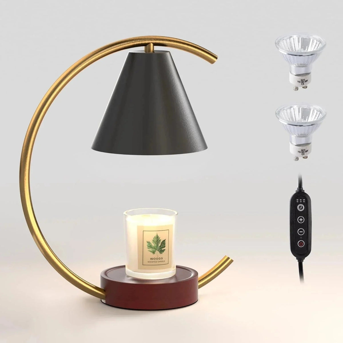 Dimmable Candle Warmer Lamp – Efficient, Flame-Free Fragrance - Dis & Dat Shop