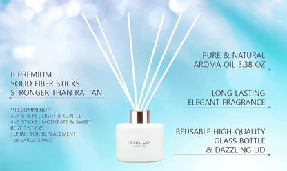 Eucalyptus Reed Diffuser Set/Fragrance Oil Diffuser Reeds/Scent Diffuser/Reed Diffuser Sticks/Room Decor/Office Decor/Home Fragrance Products & Gifts - Dis & Dat Shop