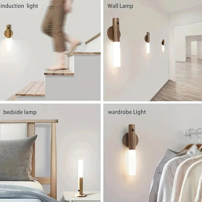 Intelligent Human Body Induction LED Night Light – Rechargeable Wall Light for Corridor, Cabinet, and Toilet - Dis & Dat Shop