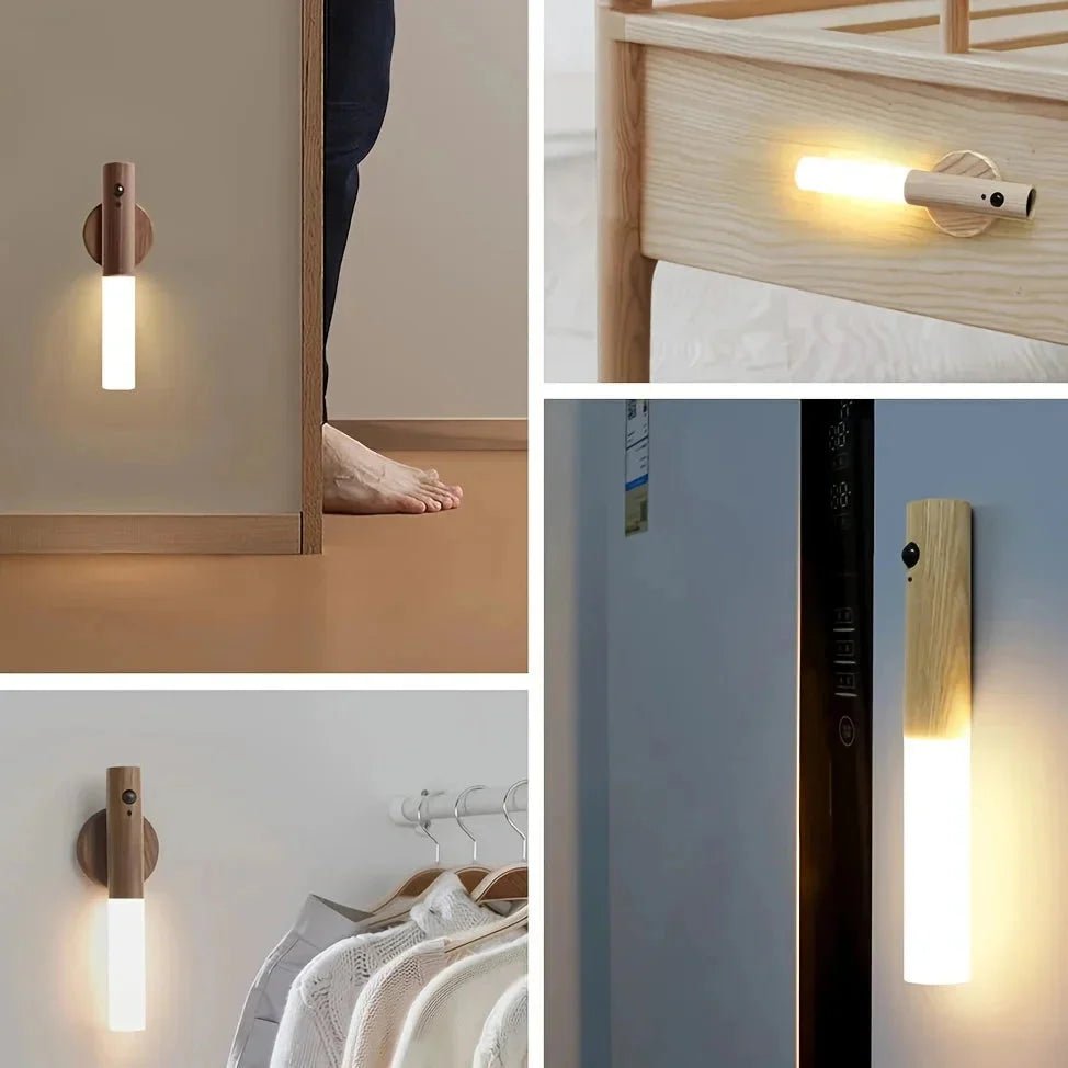 Intelligent Human Body Induction LED Night Light – Rechargeable Wall Light for Corridor, Cabinet, and Toilet - Dis & Dat Shop