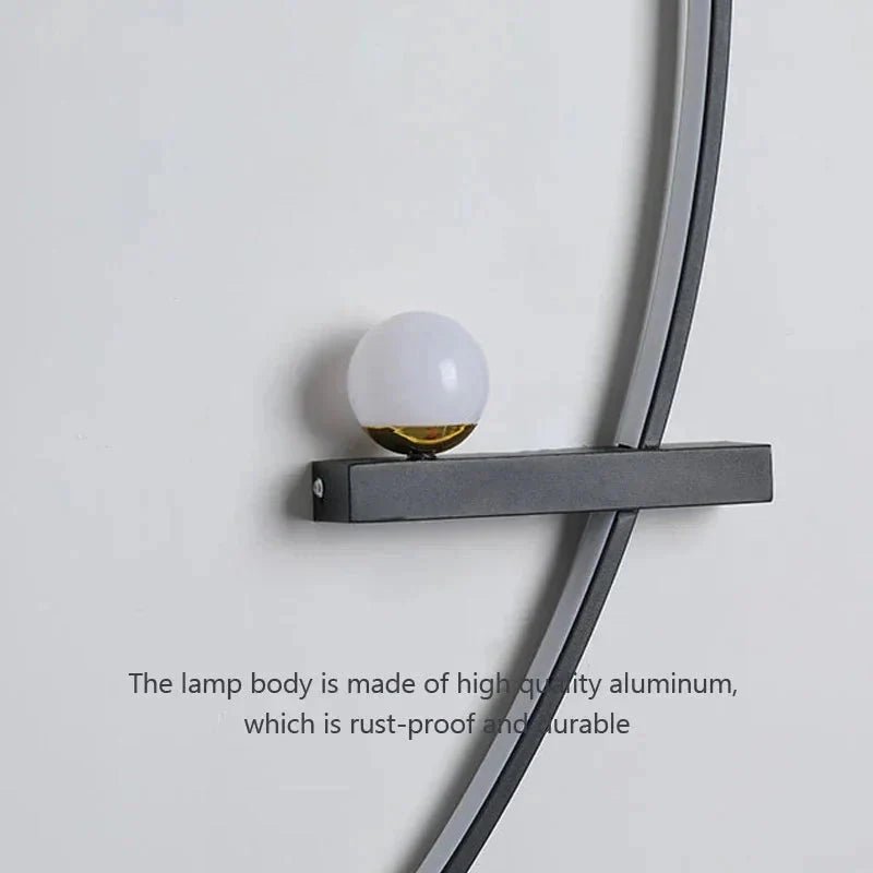 Modern LED Wall Lamp – Minimalist Art Design for Bedroom, Living Room, and Bathroom, Gold/Black - Dis & Dat Shop