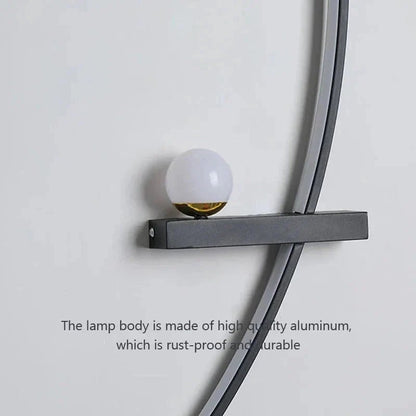 Modern LED Wall Lamp – Minimalist Art Design for Bedroom, Living Room, and Bathroom, Gold/Black - Dis & Dat Shop