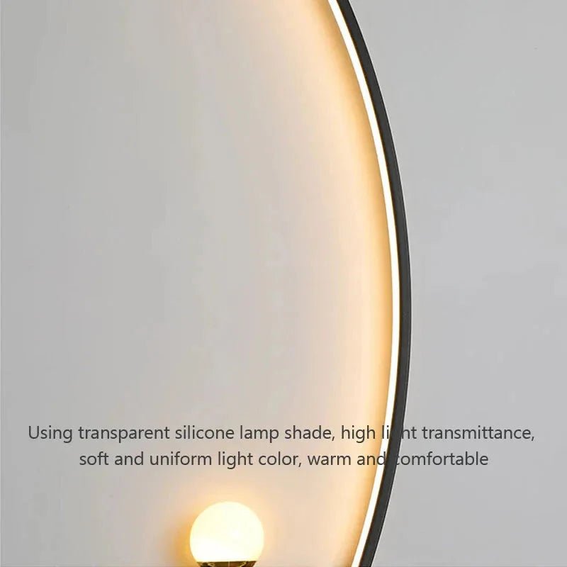 Modern LED Wall Lamp – Minimalist Art Design for Bedroom, Living Room, and Bathroom, Gold/Black - Dis & Dat Shop