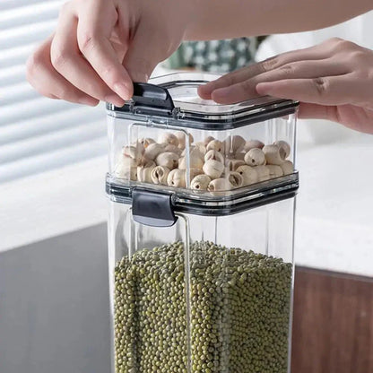 Multipurpose Food Storage Containers Set - Clear Jars with Lids for Cereal, Candy, and Dry Goods - Dis & Dat Shop