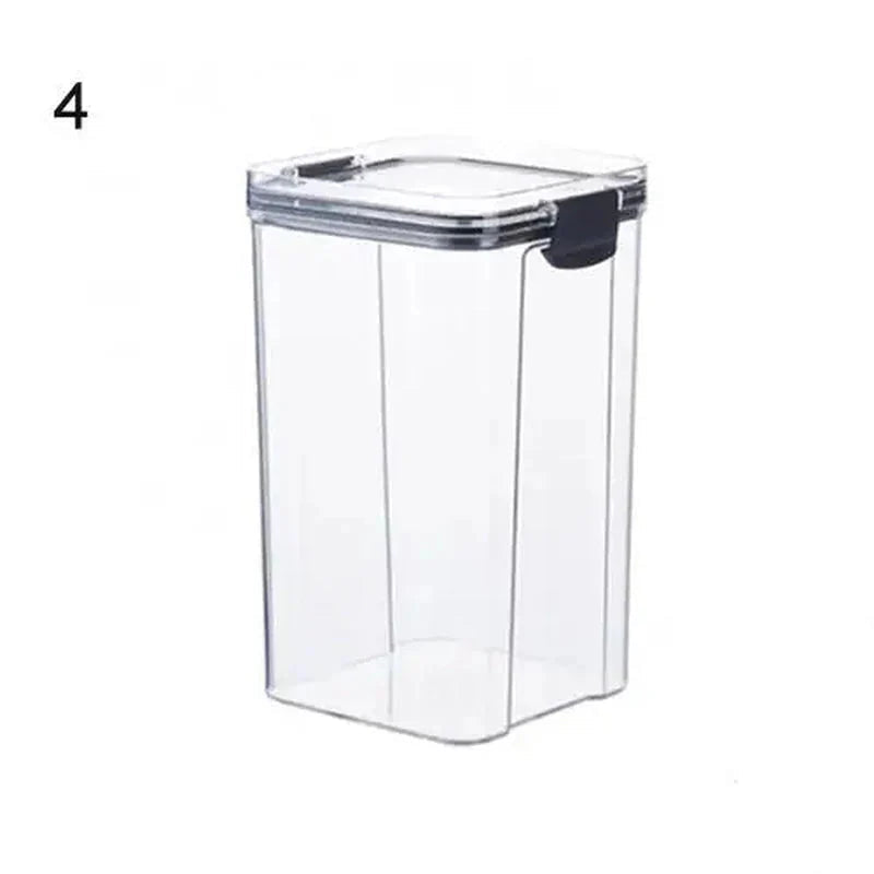 Multipurpose Food Storage Containers Set - Clear Jars with Lids for Cereal, Candy, and Dry Goods - Dis & Dat Shop