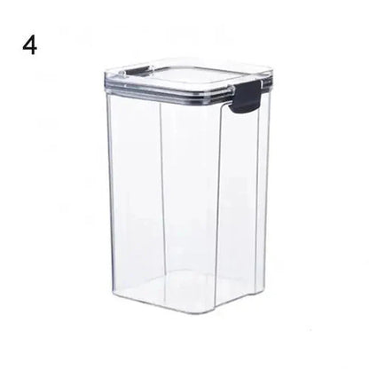 Multipurpose Food Storage Containers Set - Clear Jars with Lids for Cereal, Candy, and Dry Goods - Dis & Dat Shop