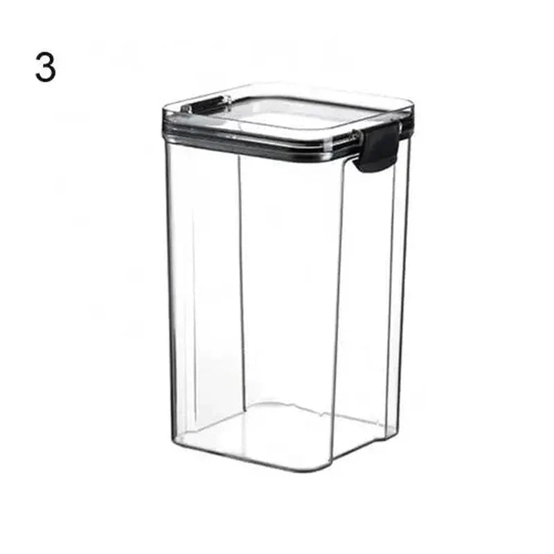 Multipurpose Food Storage Containers Set - Clear Jars with Lids for Cereal, Candy, and Dry Goods - Dis & Dat Shop