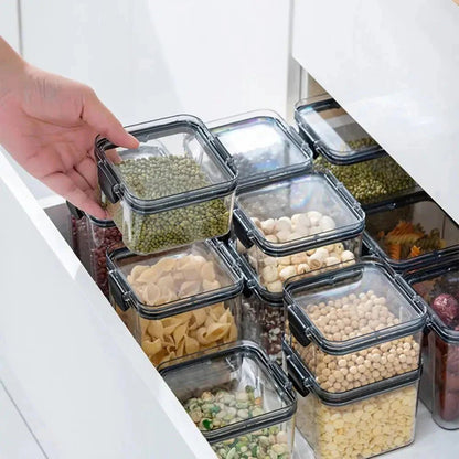 Multipurpose Food Storage Containers Set - Clear Jars with Lids for Cereal, Candy, and Dry Goods - Dis & Dat Shop