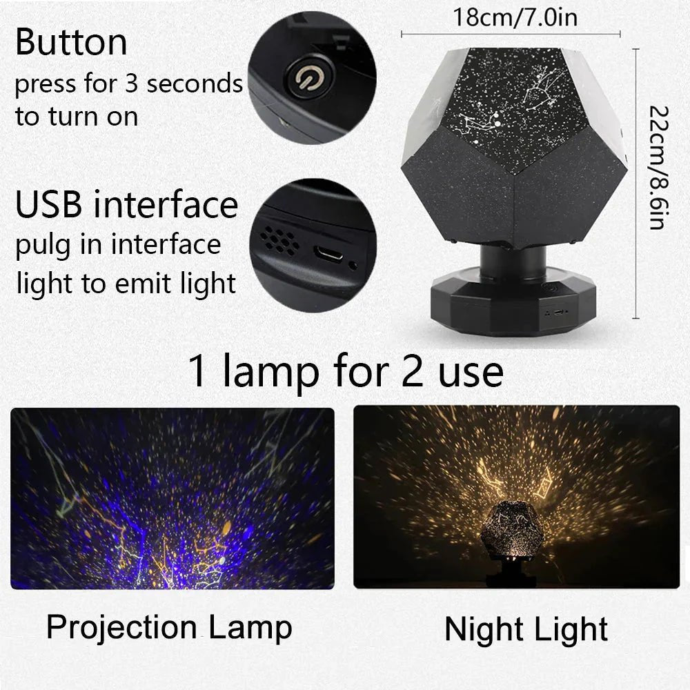 Star Projector Constellation Night Light - Dis & Dat Shop