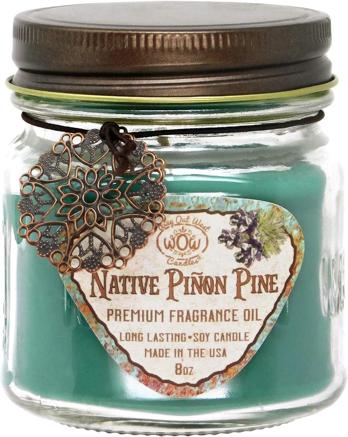 Way Out West Scented Candles in Piñon Pine & Vanilla De Leche - Gift Ready, Boxed Set of 2 Jar Candles - Fragrant, Long Lasting Soy Wax Blend - Delightful Soothing Fragrances for a Warm, Cozy Home - Dis & Dat Shop