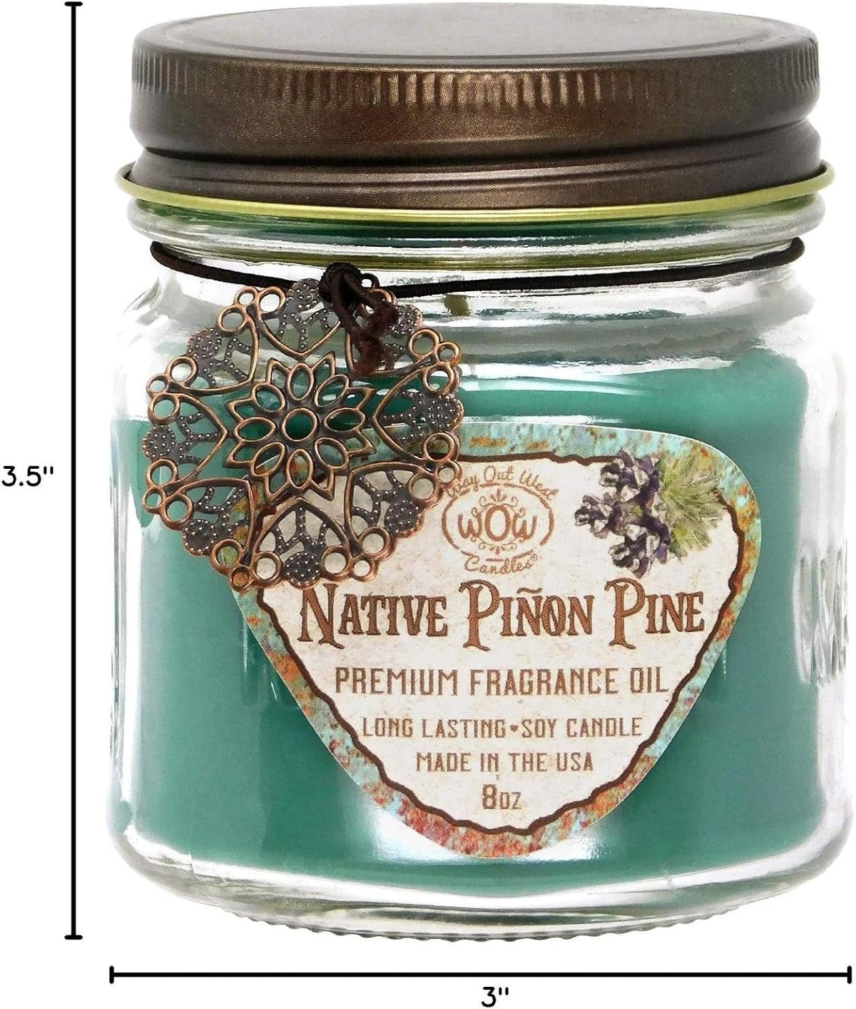 Way Out West Scented Candles in Piñon Pine & Vanilla De Leche - Gift Ready, Boxed Set of 2 Jar Candles - Fragrant, Long Lasting Soy Wax Blend - Delightful Soothing Fragrances for a Warm, Cozy Home - Dis & Dat Shop