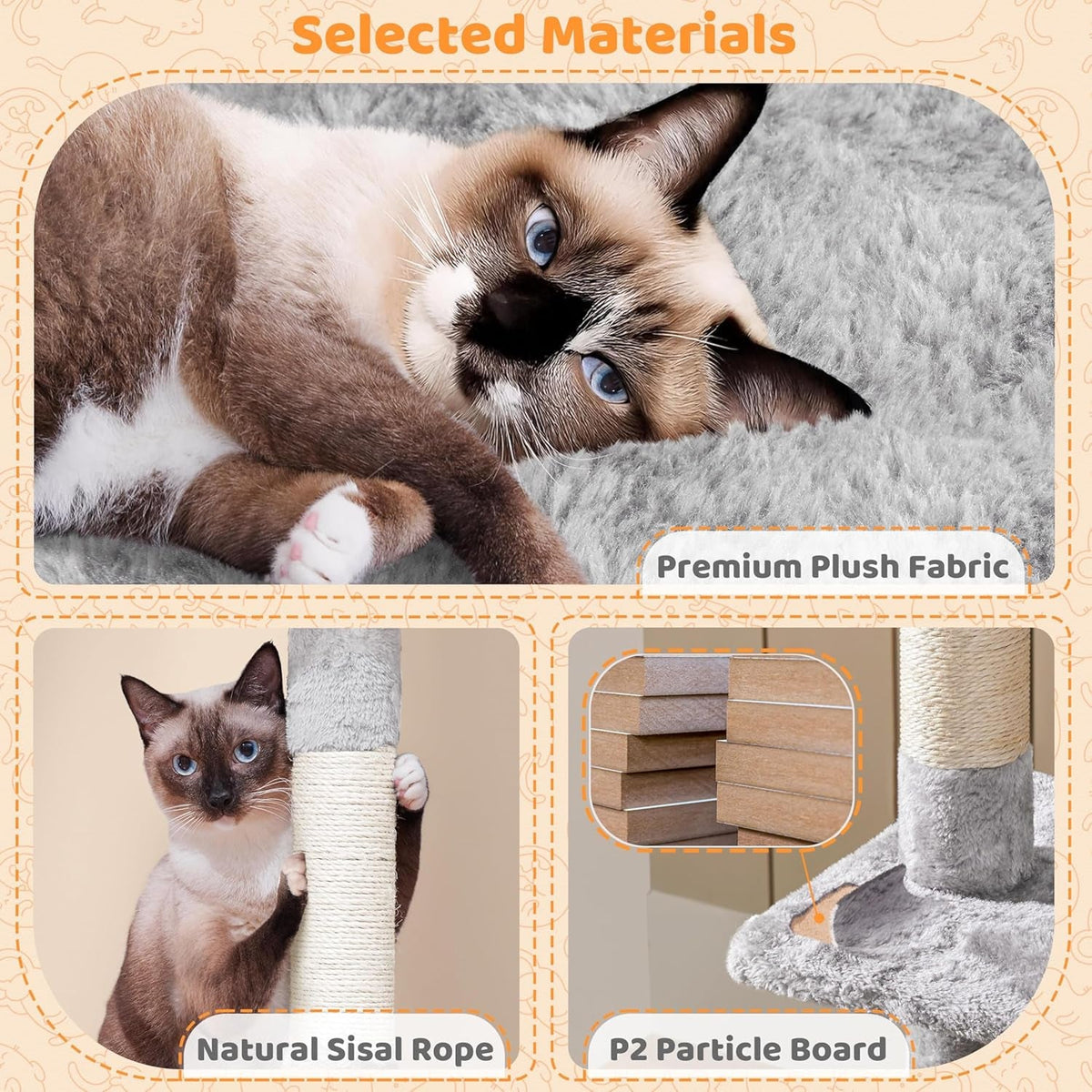 Yaheetech 53" Cat Tree — Multi-Level Play Tower for Indoor Cats - Dis & Dat Shop
